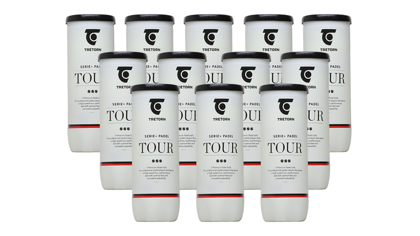 12 Rør Tretorn Tour Padelbolde