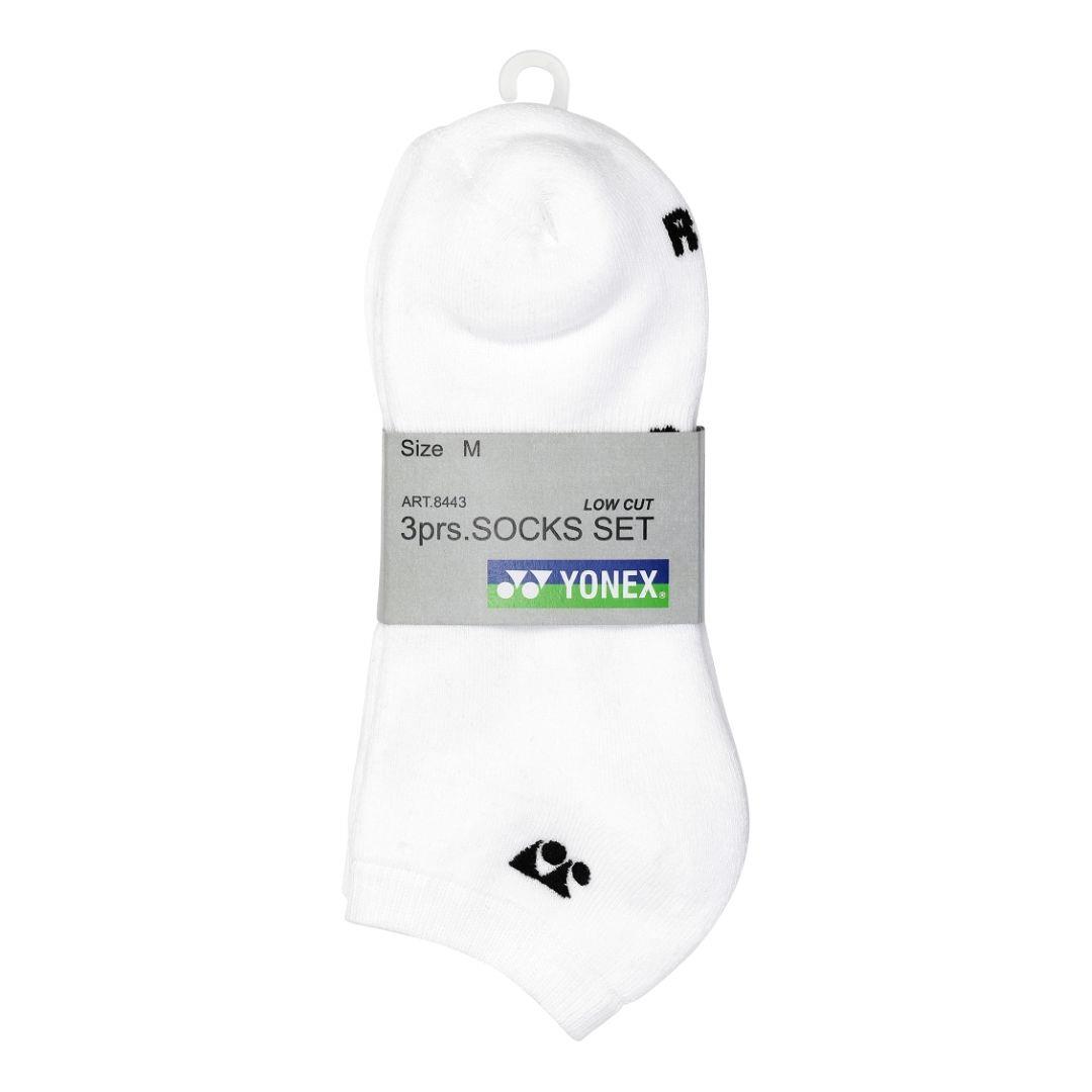 Yonex Low Cut Socks 8443 -pack White