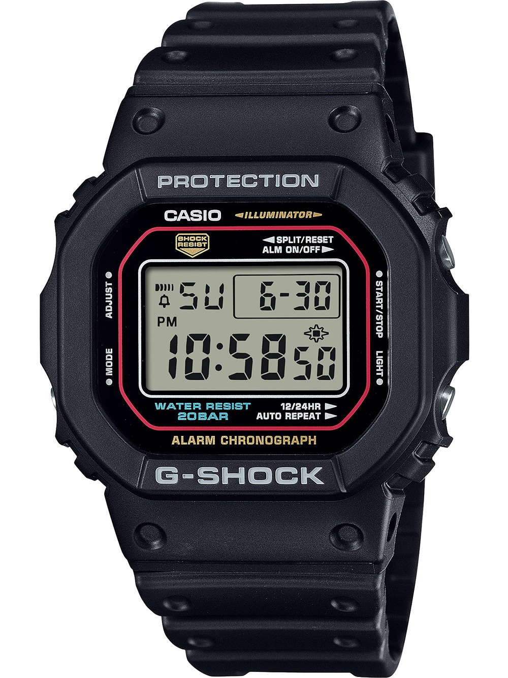 Casio Dw-5600rl-1er Herreur  -shock Origin