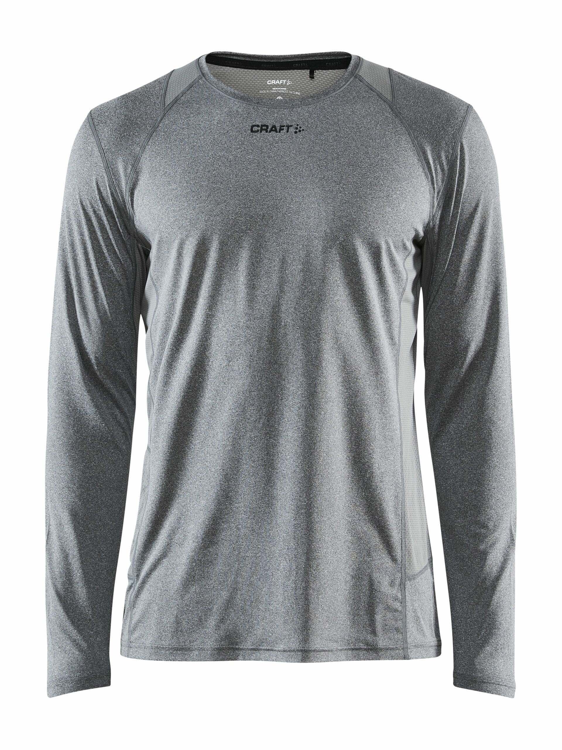 Craft Adv Essence Ls Tee Maend Dk Grey Melange Xs