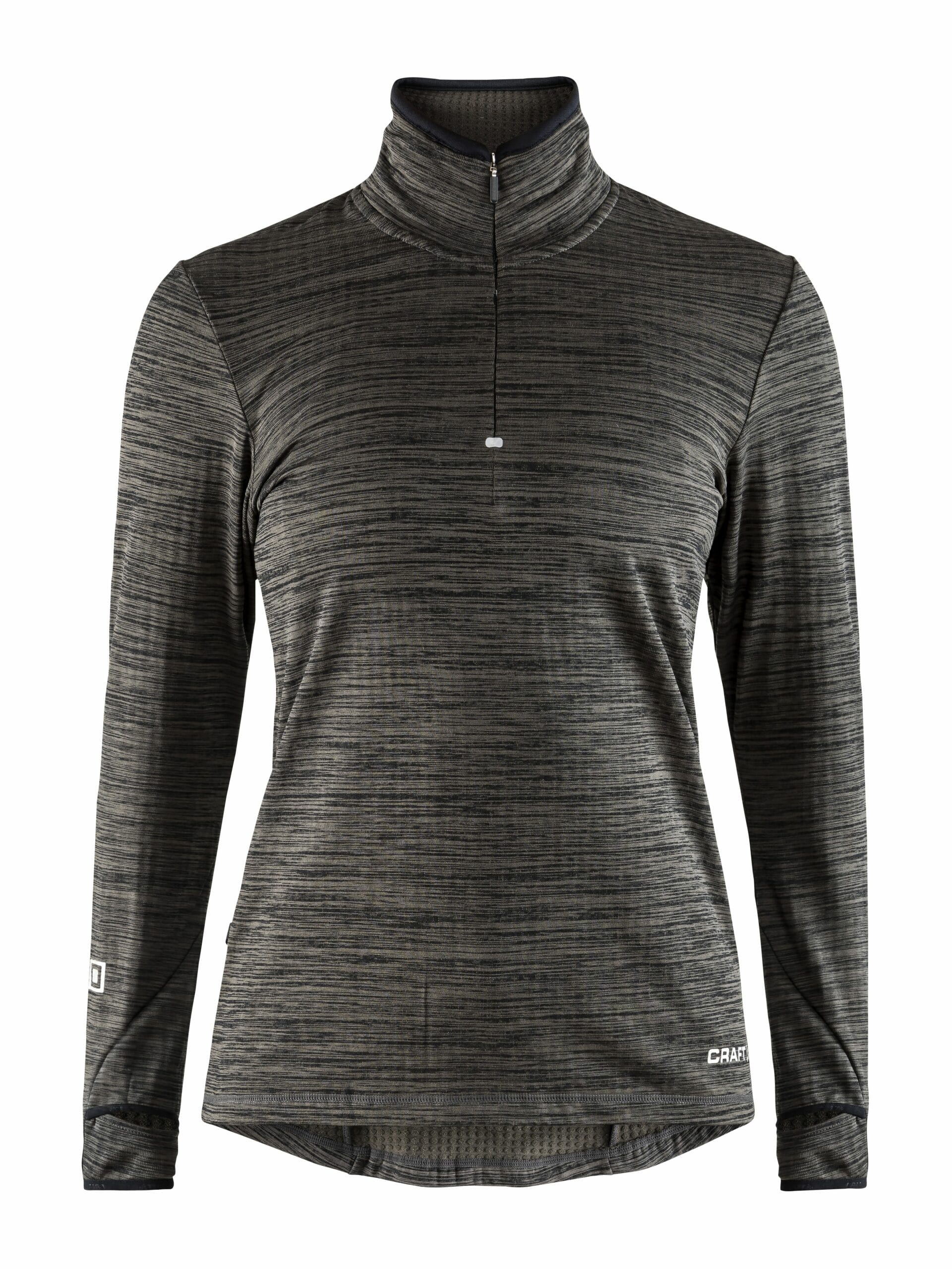 Craft Grid Halfzip Kvinder Black Melange Xs
