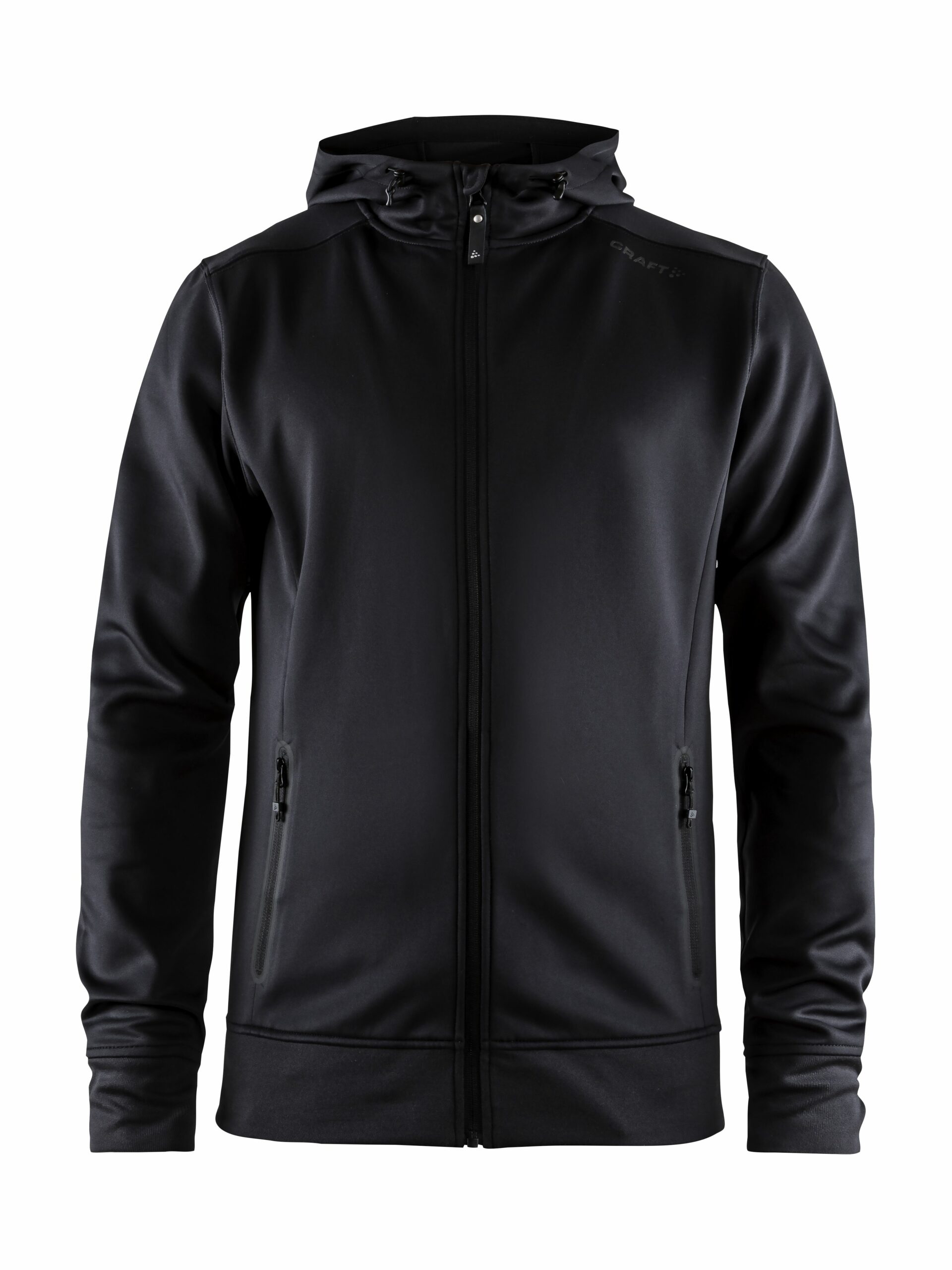 Craft Noble Full Zip Hood Maend Black
