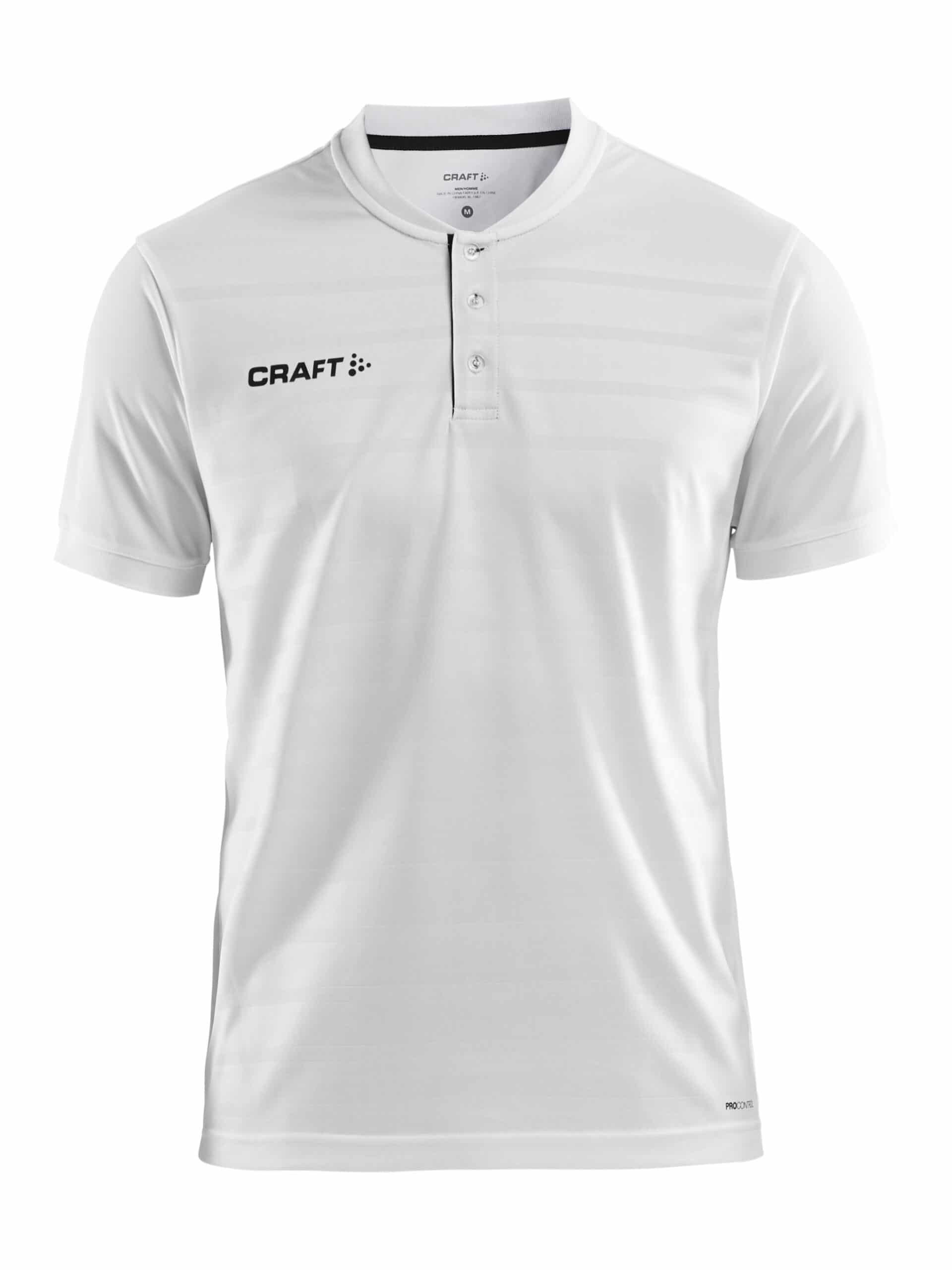 Craft Pro Control Button Jersey Maend White Black Xs