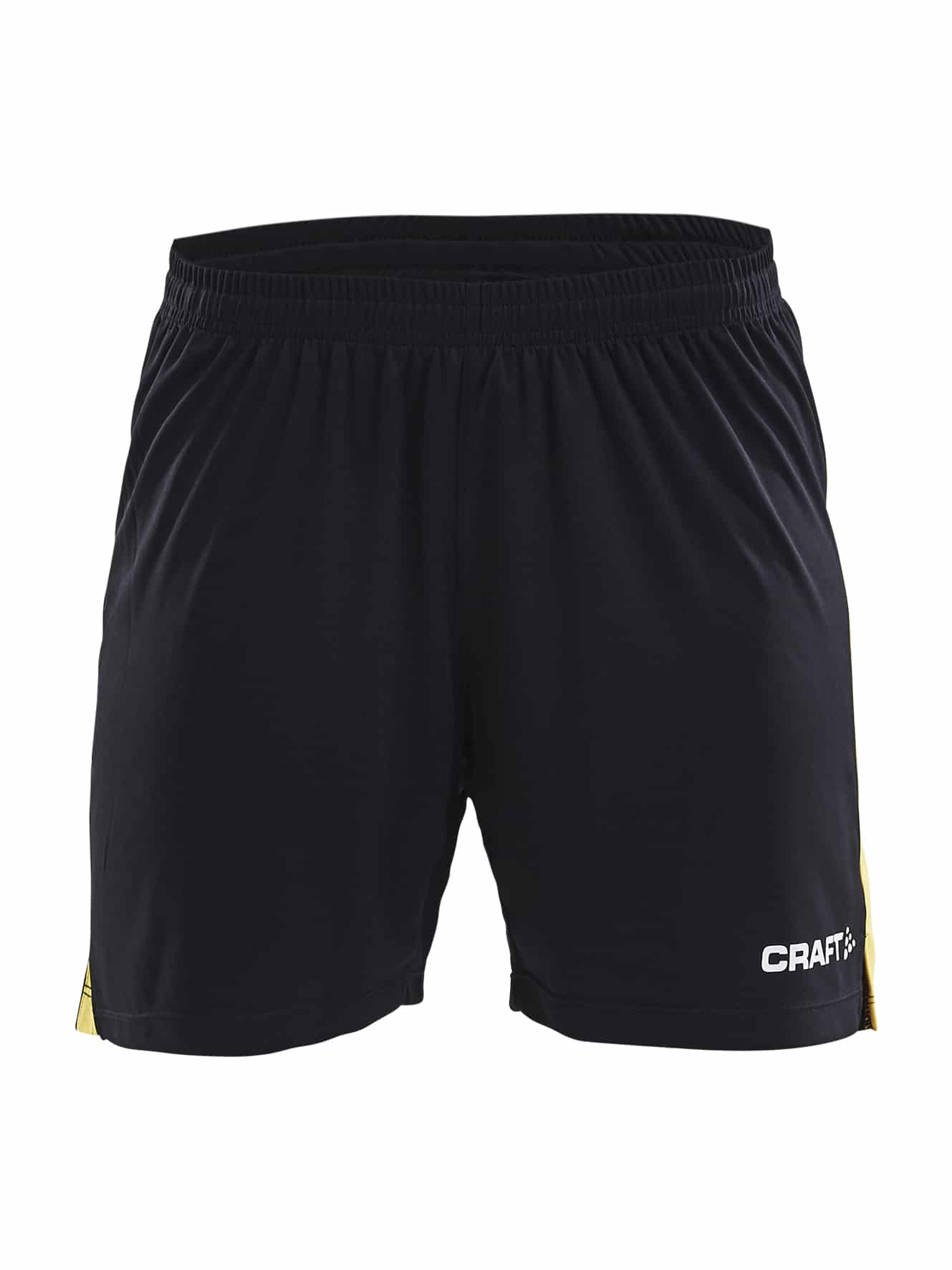 Craft Progress Short Contrast Kvinder Black Sweden Yellow