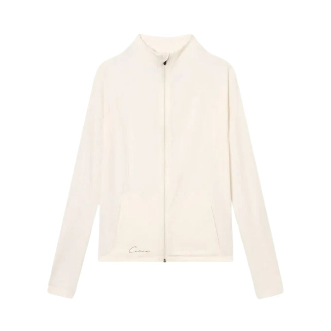 Cuera Active Zip Cardigan  Off White
