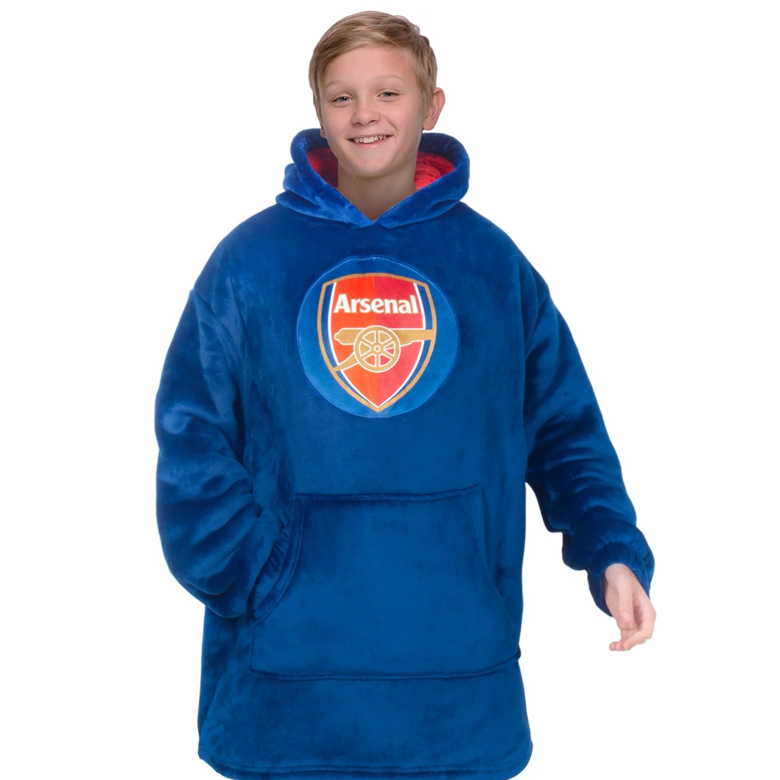 Officiel Arsenal Børne-hoodie Med Tæppefunktion Oversized -10 år
