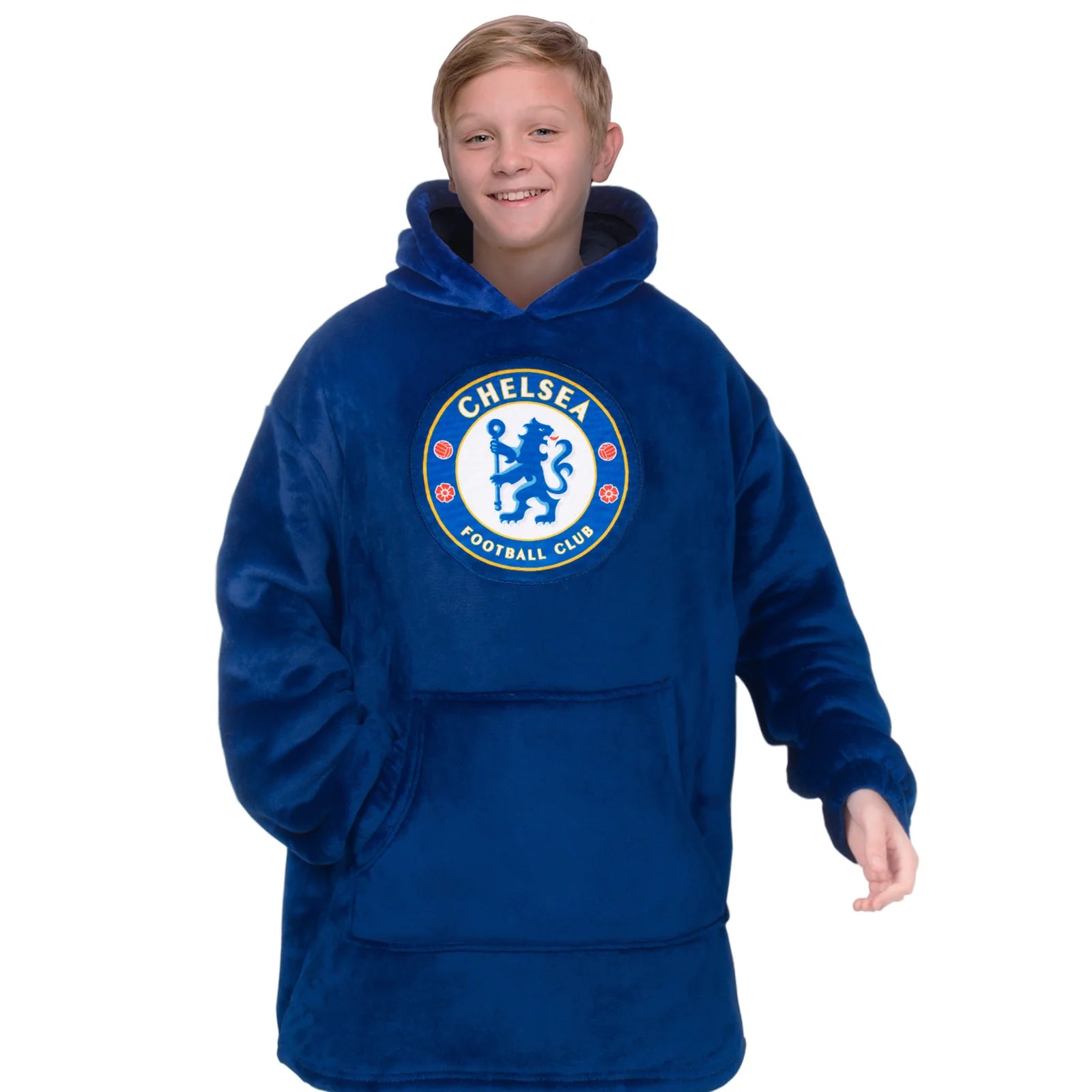 Officiel Chelsea Fc Oversized Hoodie-tæppe Til Børn  -10 år