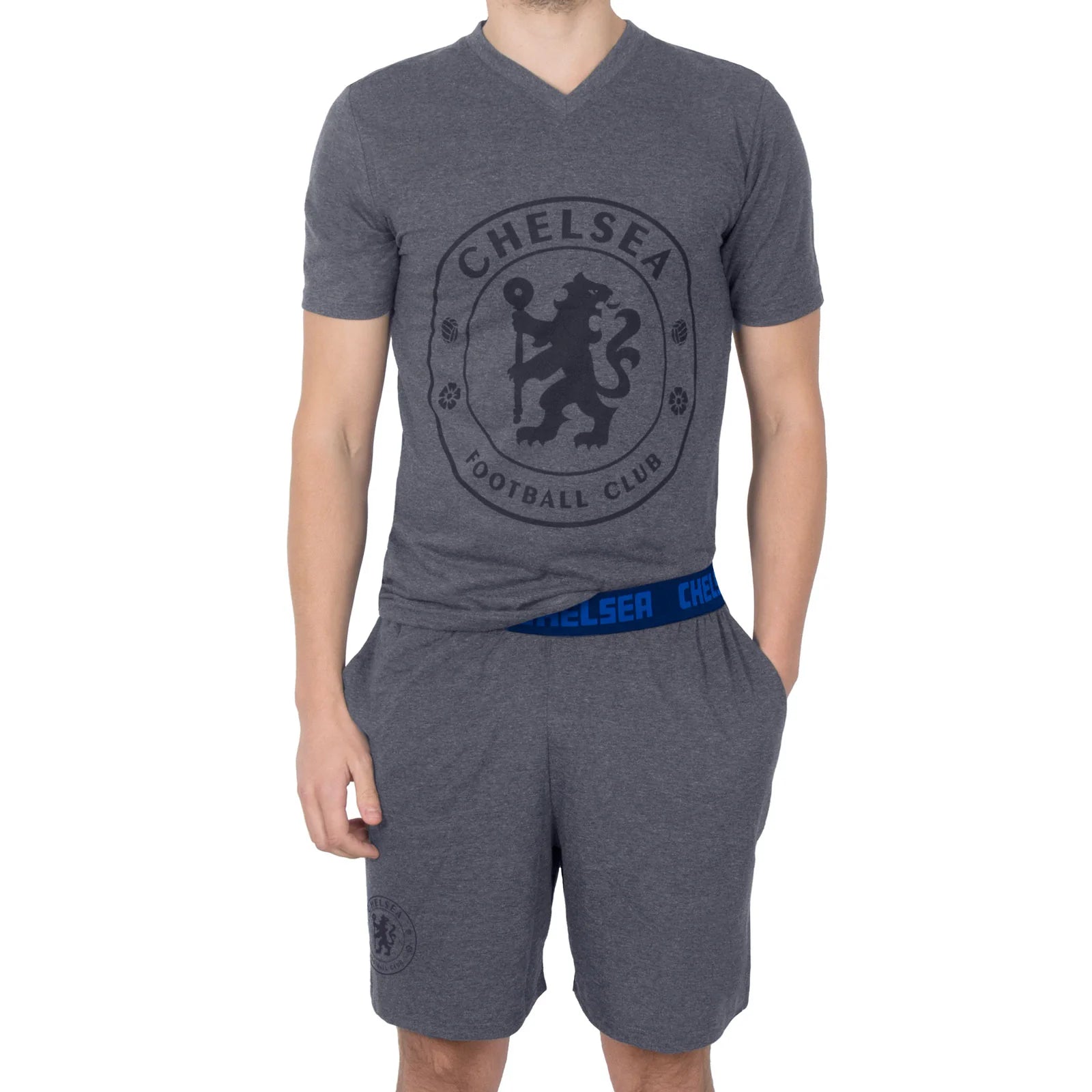 Officielle Chelsea Fc Pyjamas Til Mænd  Kort Sæt