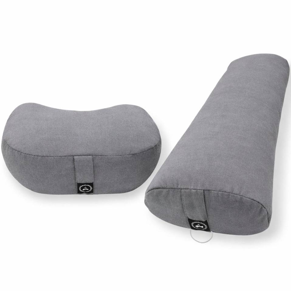 Yogapølle   Meditationspude   Grå  Pakketilbud