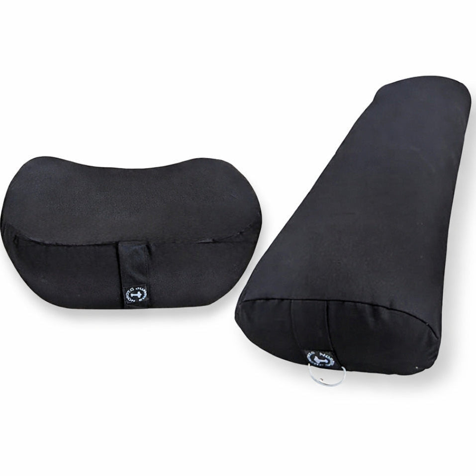 Yogapølle   Meditationspude   Sort  Pakketilbud