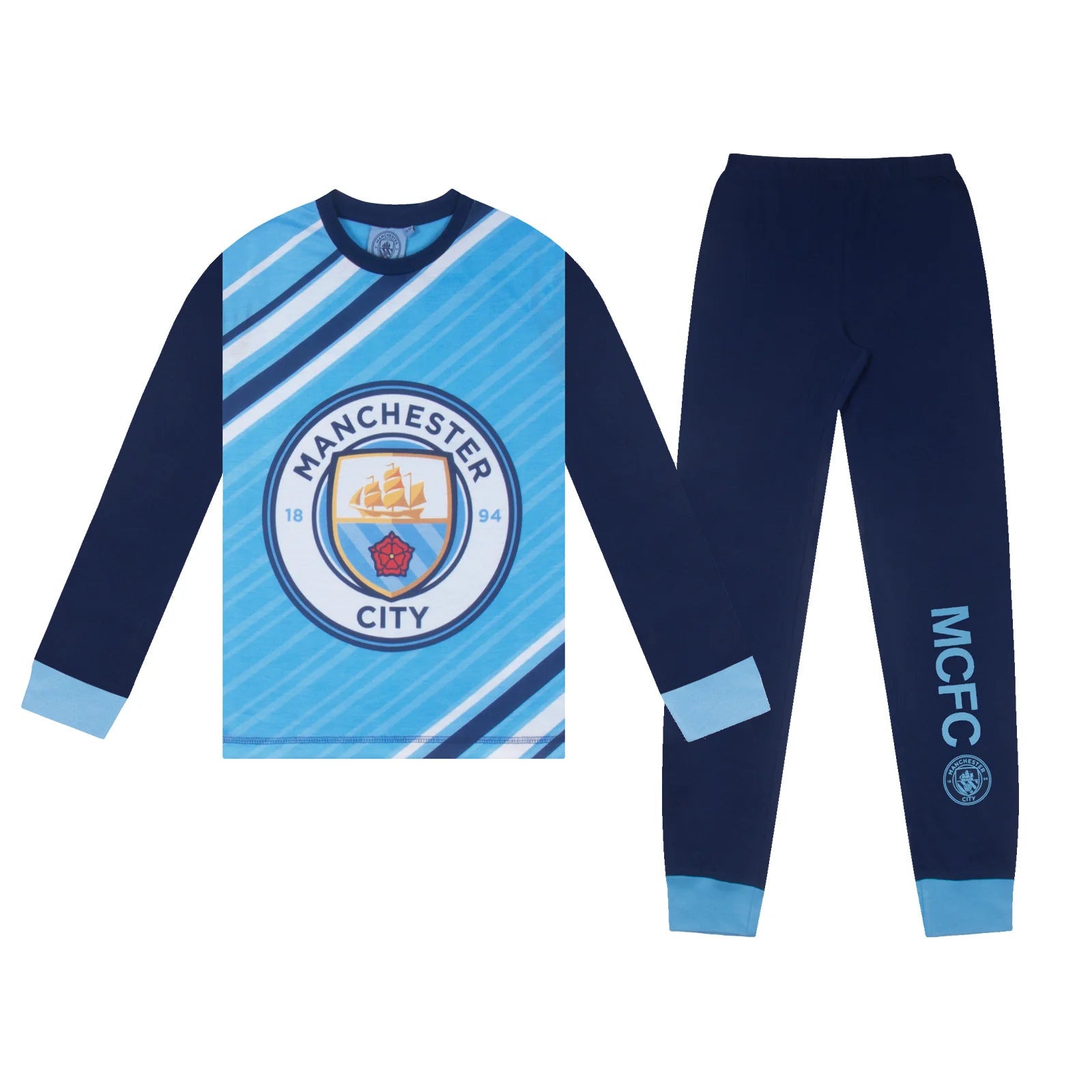 Manchester City Pyjamas Langt Sæt  -  år