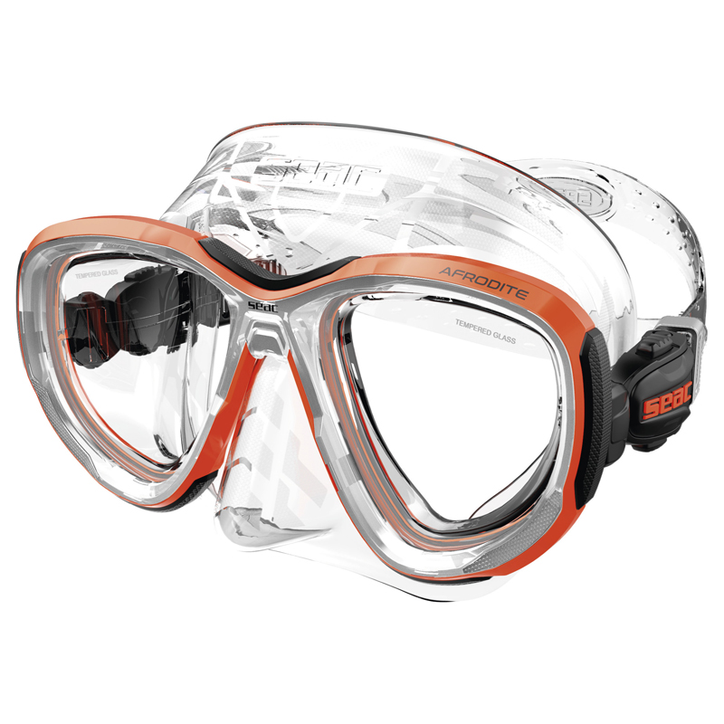 Seac Dykkermaske Afrodite Asian Fit Orange