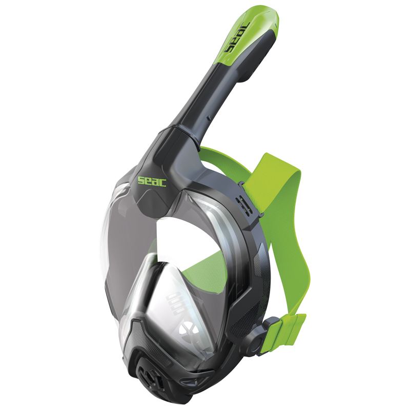 Seac Fullface Maske Libera     Sort Grøn Lime