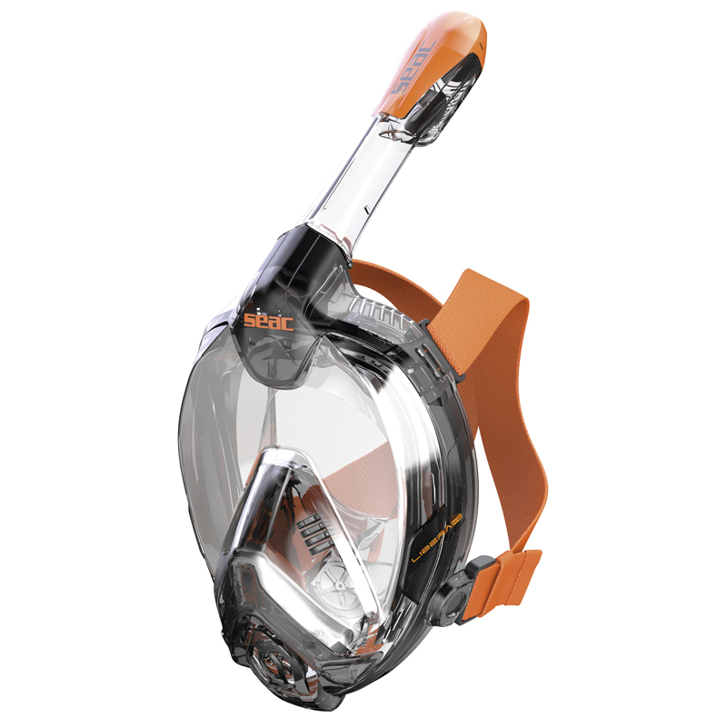Seac Fullface Maske Libera Xs      Sort Orange