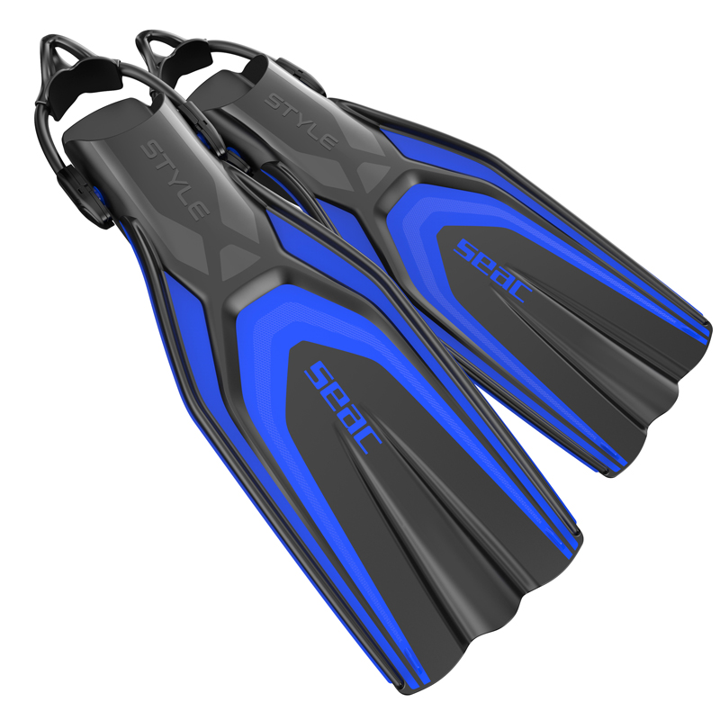 Seac Hælremsfinner Style Sling Strap Blå
