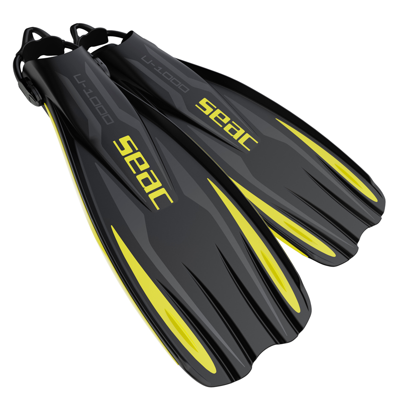 Seac Hælremsfinner  -1000 Sling Strap Gul