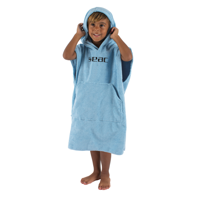 Seac Junior Poncho Lyseblå