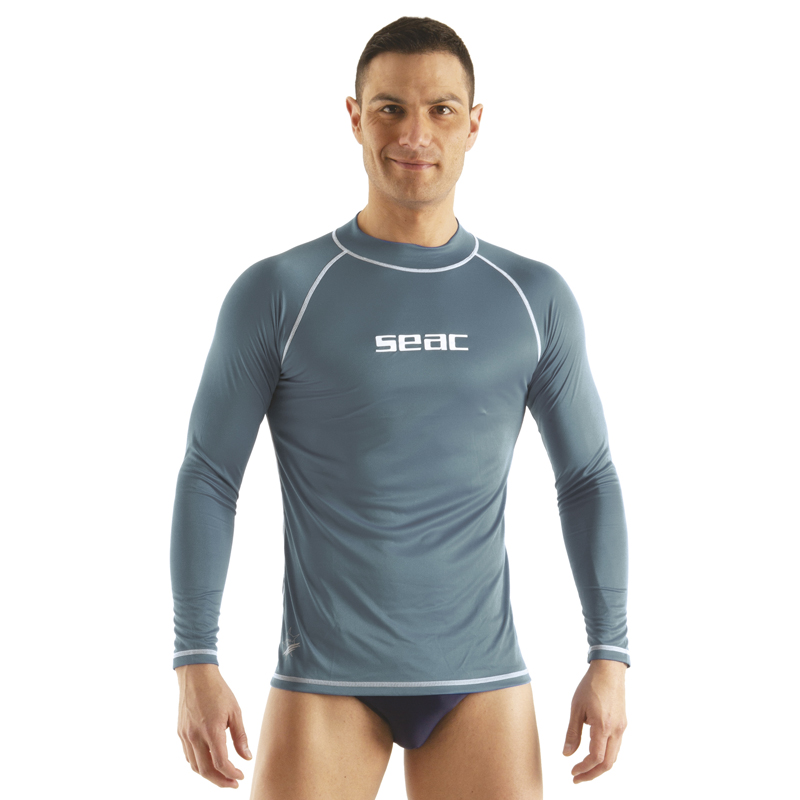 Seac Rash Guard  -sun Lang Herre Grå