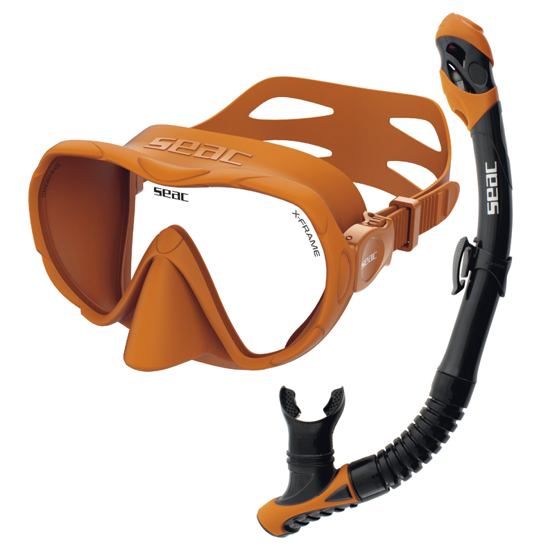 Seac Snorkelsæt  -frame Combo Orange