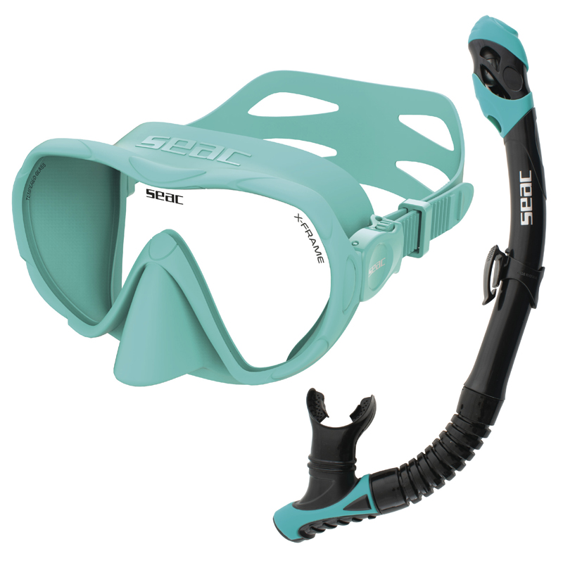 Seac Snorkelsæt  -frame Combo Turkis