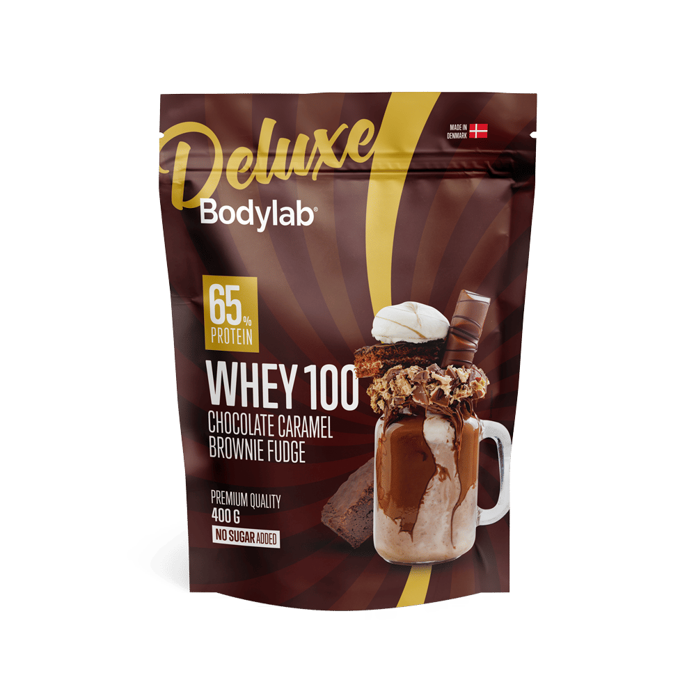 Whey 100 Deluxe  400    Chocolate Caramel Brownie Fudge