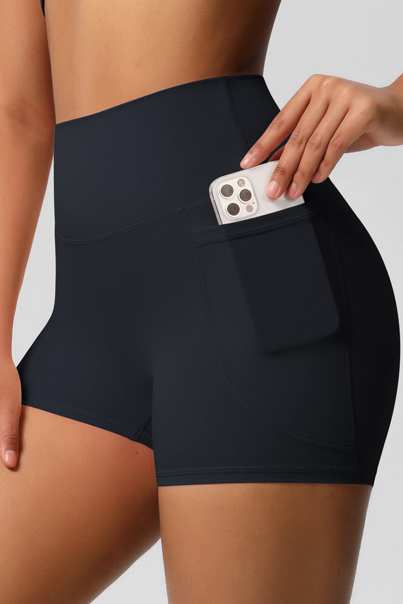 Lea Shorts Med Lommer Black Small Black