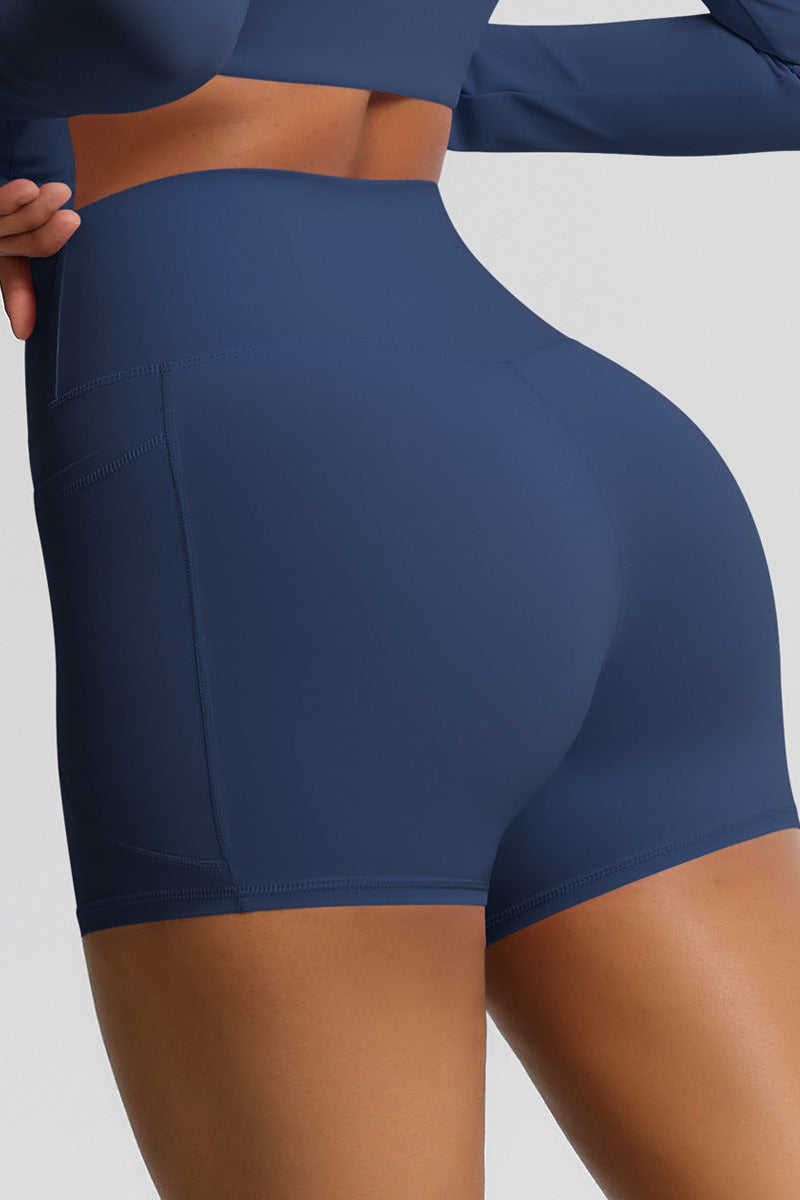 Lea Shorts Med Lommer Navy Small Navy