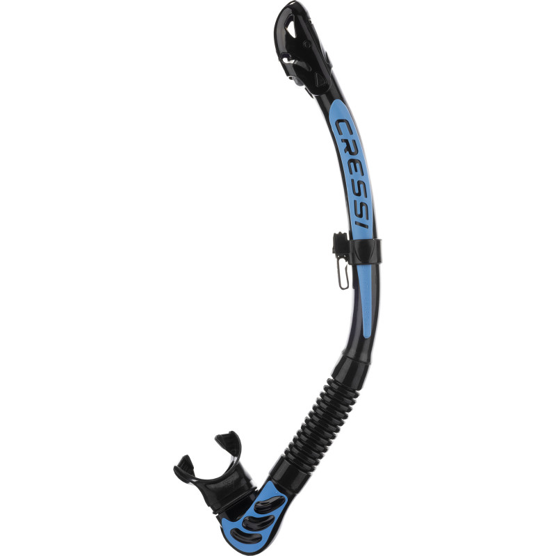 Cressi Alpha Ultra Dry Snorkel Sort   Blå
