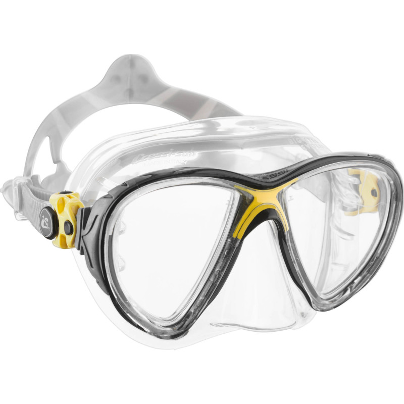 Cressi Big Eyes Evolution Crystal Dykkermaske Crystal   Gul