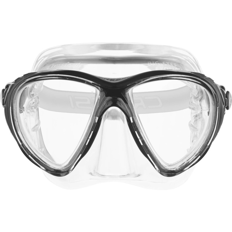Cressi Big Eyes Evolution Crystal Dykkermaske Crystal   Sort
