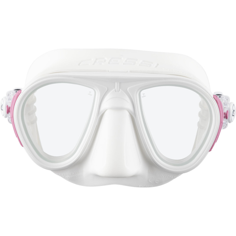 Cressi Calibro Dykkermaske Hvid   Pink