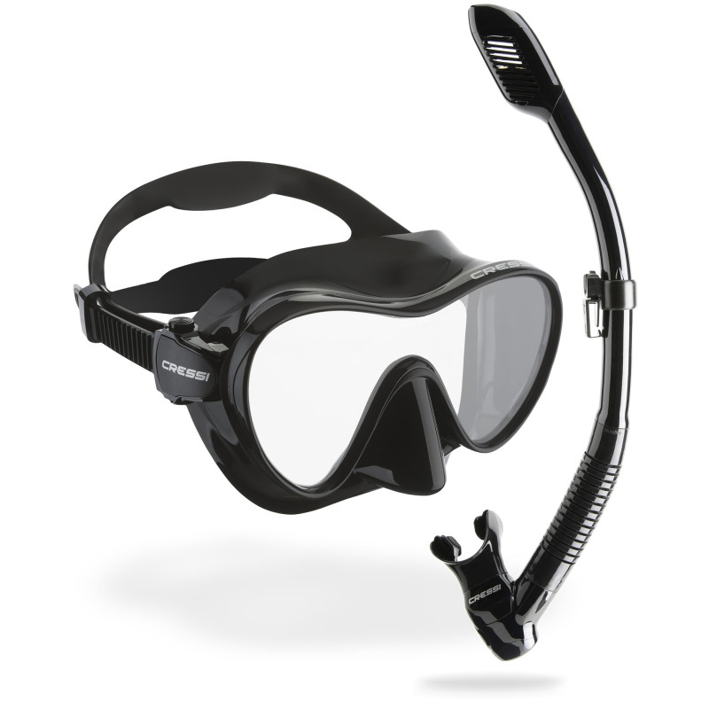 Cressi F1 Supernova Dry Snorkel Combo