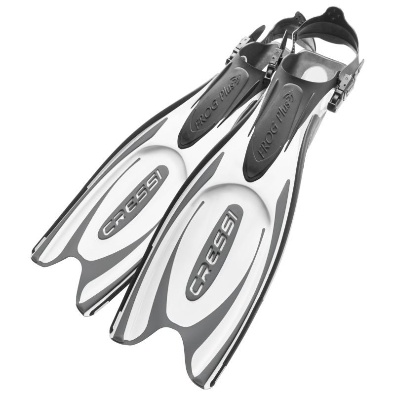 Cressi Frog Plus Finner Sort   Hvid
