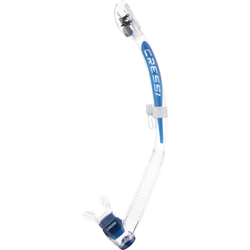 Cressi Itaca Ultra Dry Snorkel Klar Blå Metal