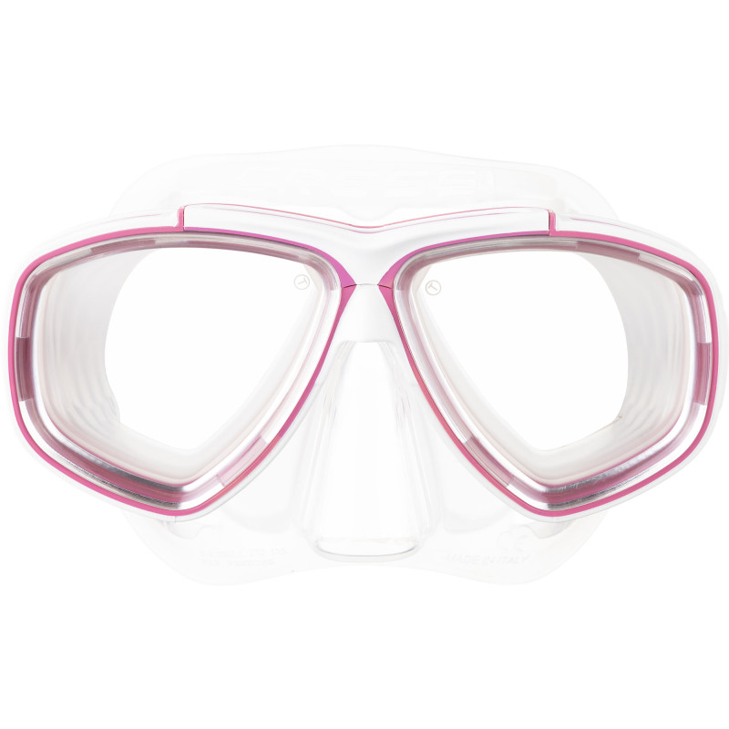 Cressi Prisma Dykkermaske Klar   Pink