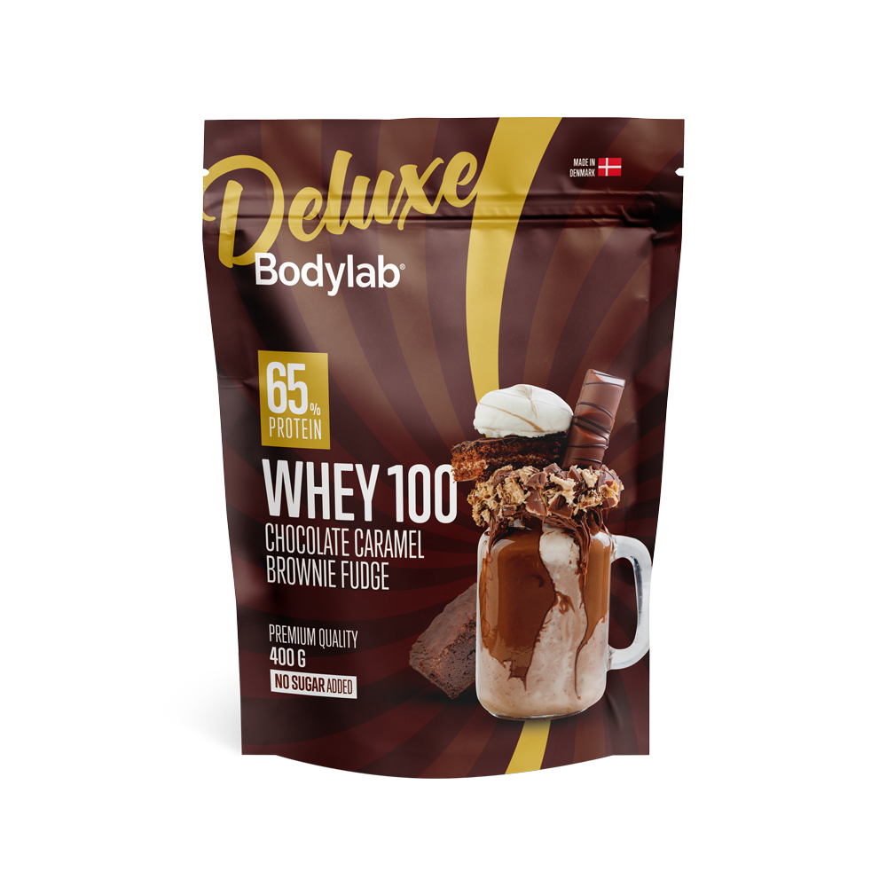 Whey 100 Deluxe  400    Chocolate Caramel Brownie Fudge