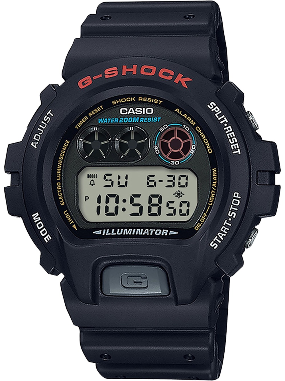 Casio Dw-6900u-1er Herreur  -shock Classic