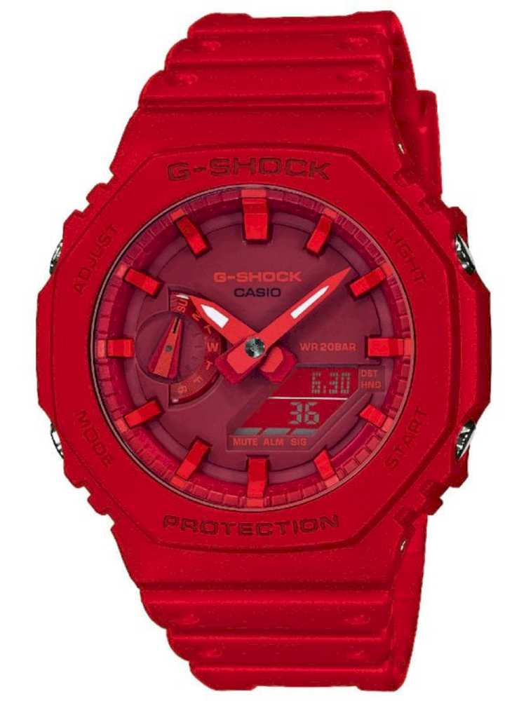 Casio Ga-2100-4aer Herreur  -shock Ur Rødt