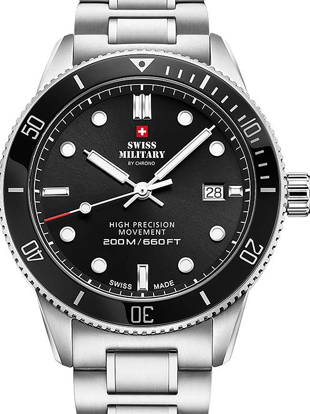 Swiss Military Sm34088 01 Herreur Quartz Diver
