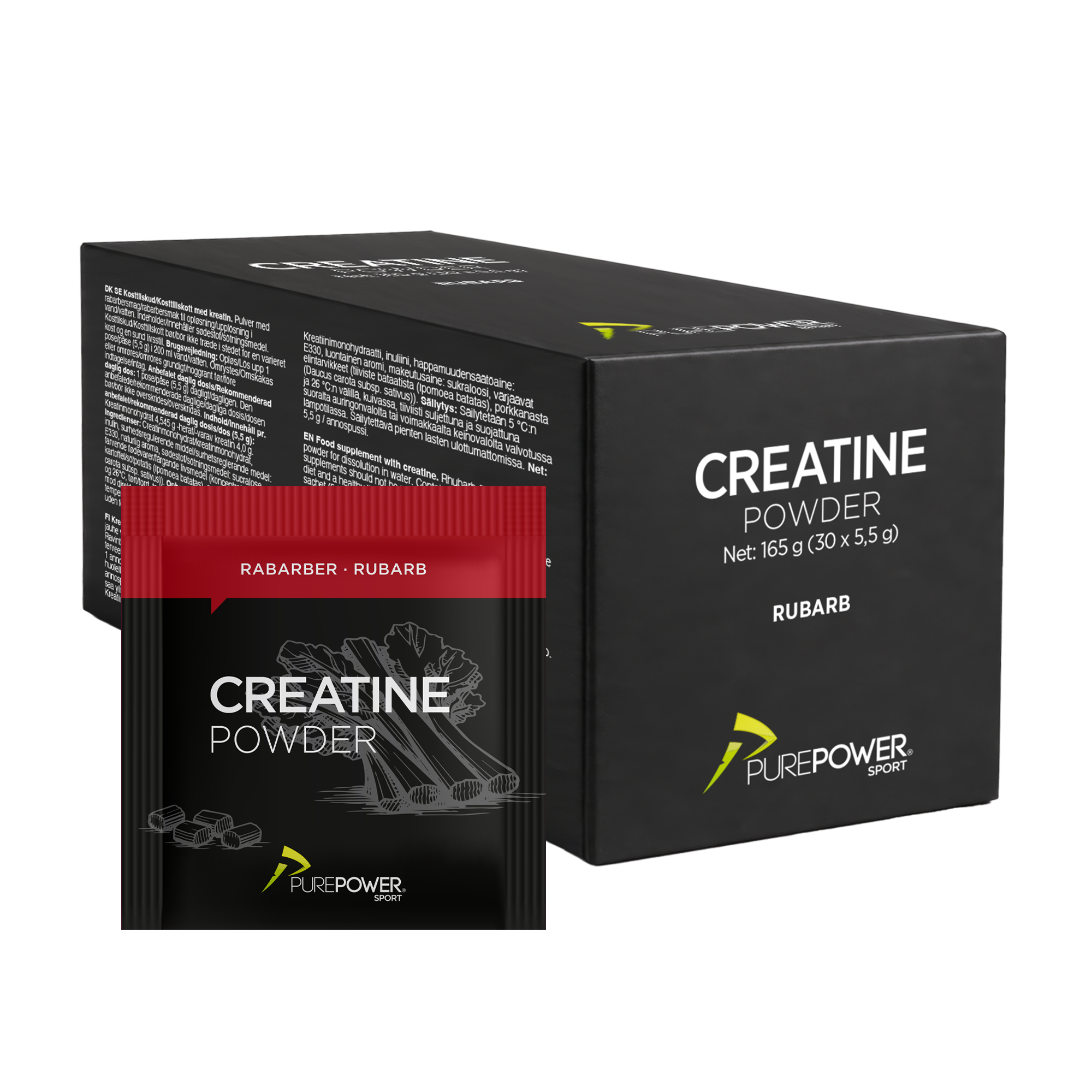 Creatine Sticks Rabarber 30
