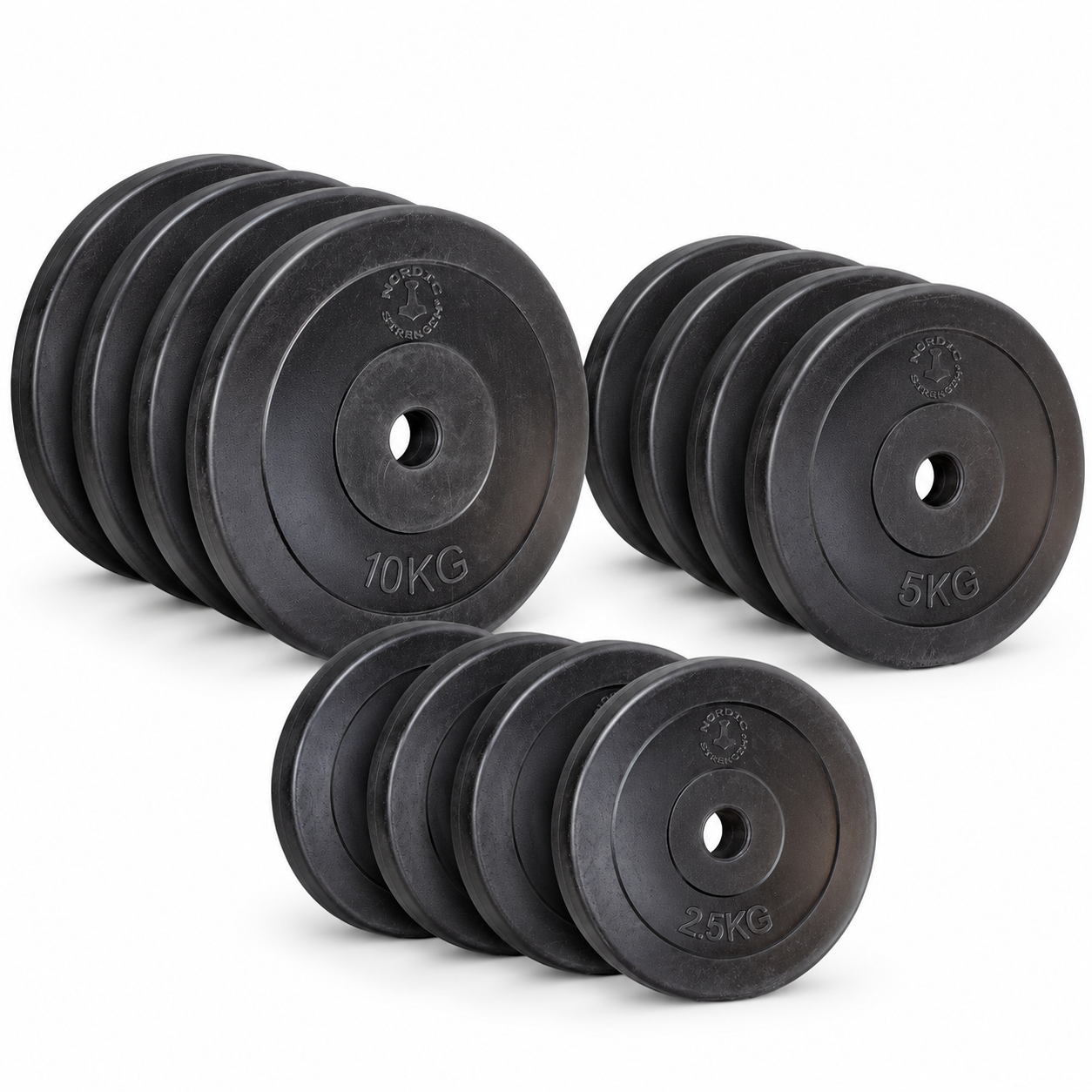 70 Kg Vægtskivepakke   Hård Plast   30 Mm