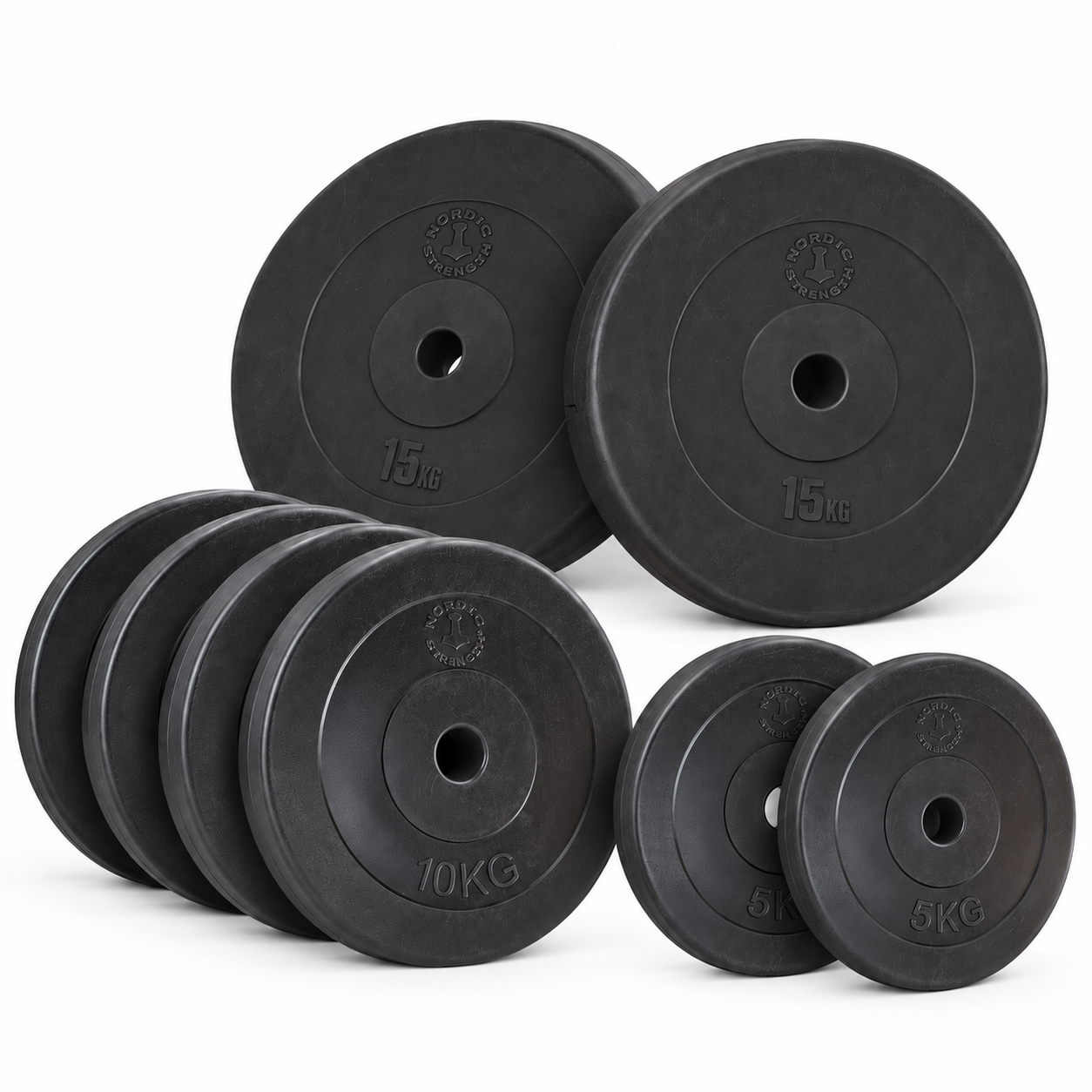 80 Kg Vægtskivepakke   Hård Plast   30 Mm