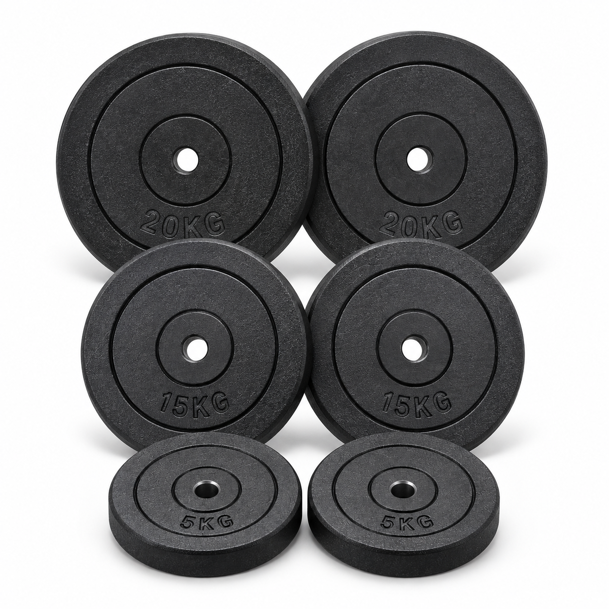80 Kg Vægtskivepakke   Jern  30 Mm