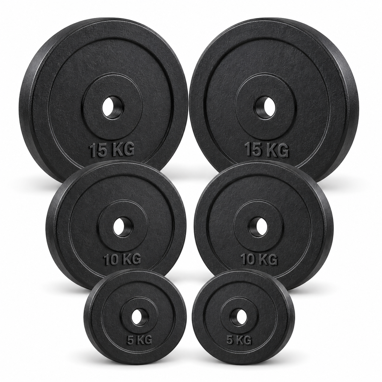 60 Kg Vægtskivepakke   Jern  30 Mm