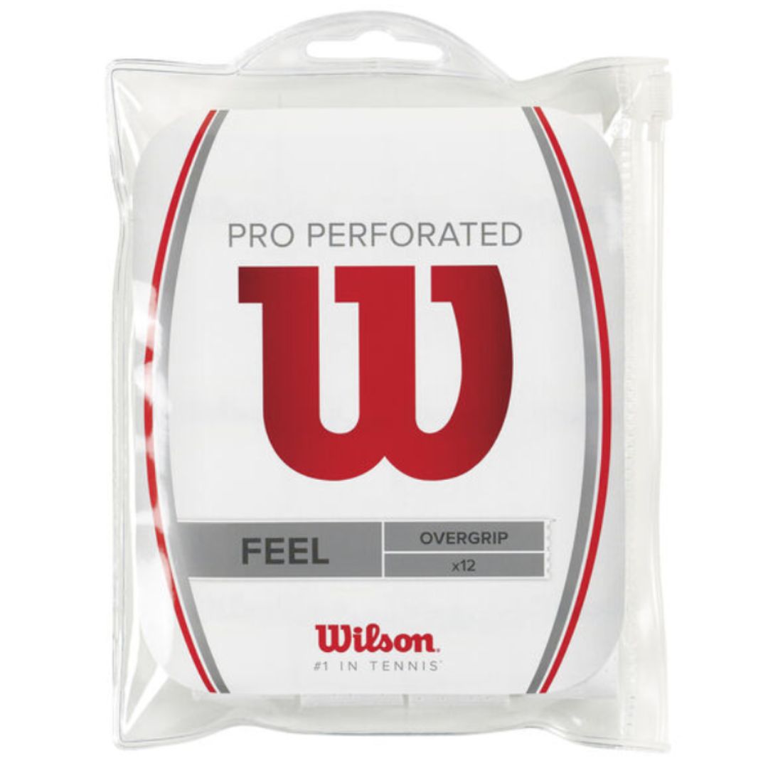 Wilson Pro Overgrip Perforated  12-pak  White